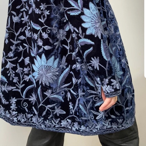 Soft Surroundings Blue Floral Jacket - Picture 3 of 8